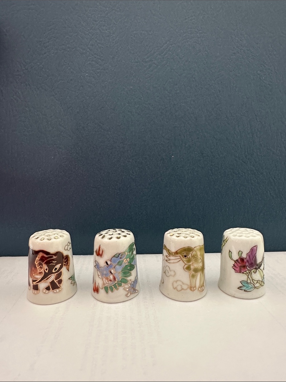 Vintage Chinese Porcelain Thimble Bundle